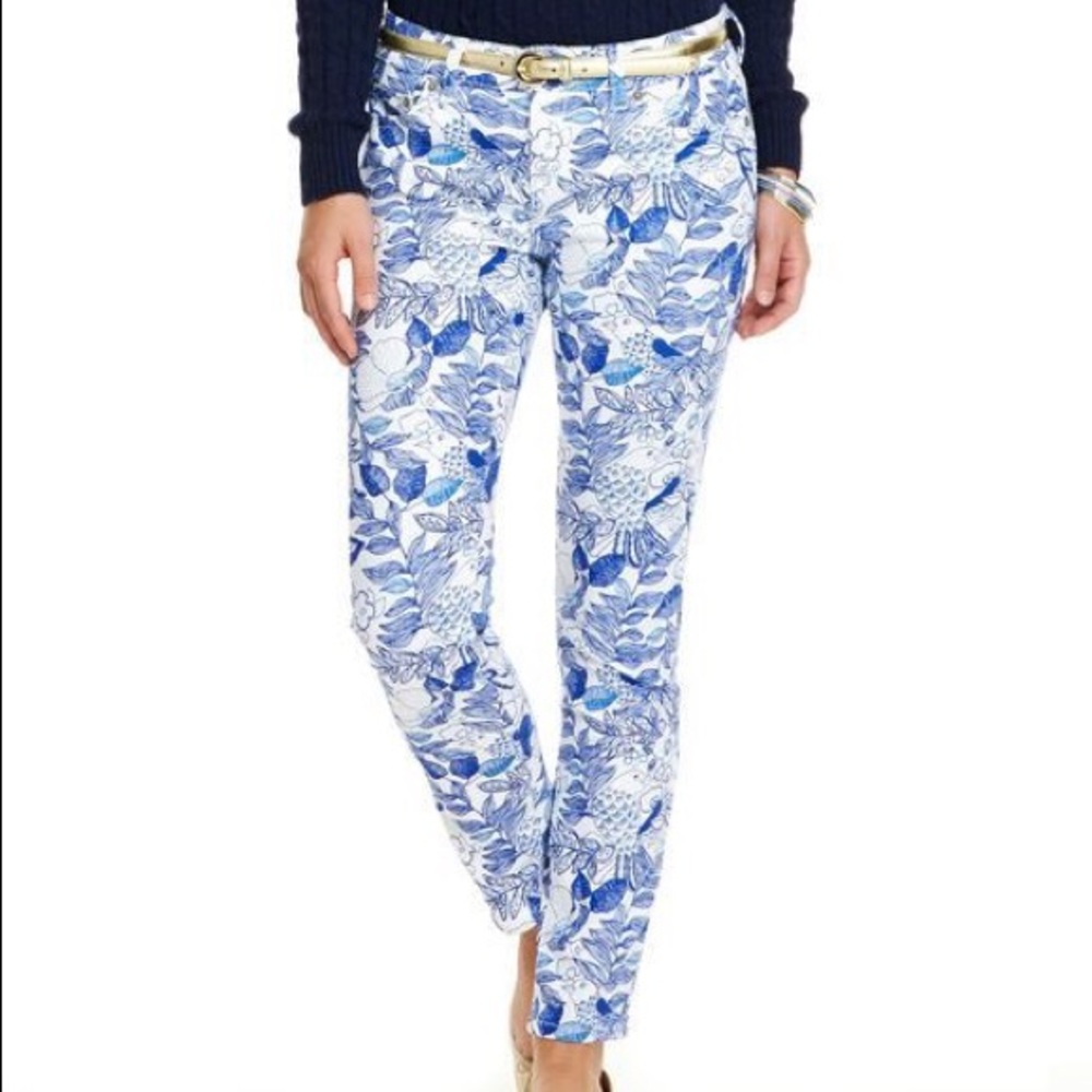 Vineyard Vines Floral Skinny Jeans